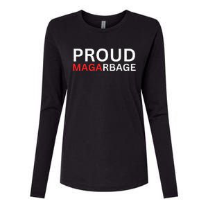 Proud Maga Garbage Trump Supporters Womens Cotton Relaxed Long Sleeve T-Shirt