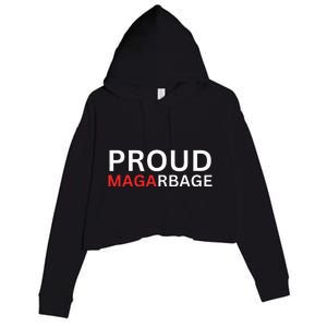 Proud Maga Garbage Trump Supporters Crop Fleece Hoodie