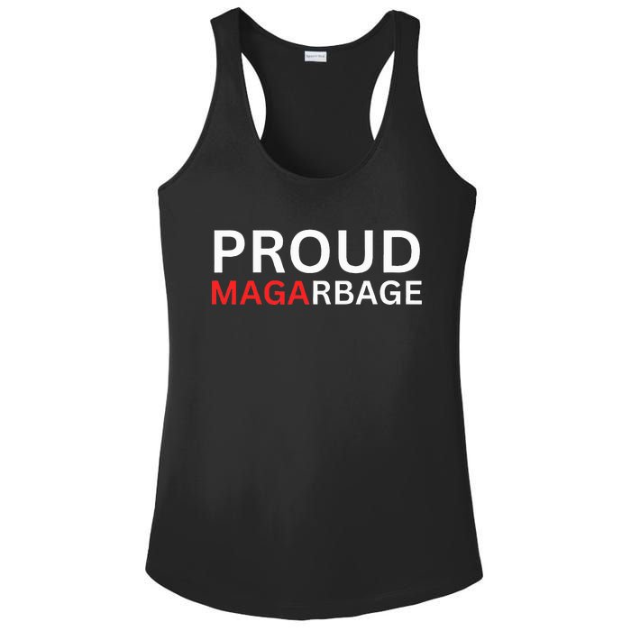 Proud Maga Garbage Trump Supporters Ladies PosiCharge Competitor Racerback Tank