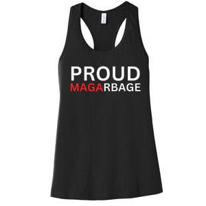 Proud Maga Garbage Trump Supporters Women's Racerback Tank