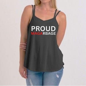 Proud Maga Garbage Trump Supporters Women's Strappy Tank