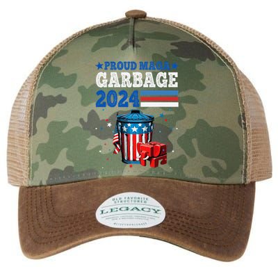 Proud Maga Garbage Trump Supporter Legacy Tie Dye Trucker Hat