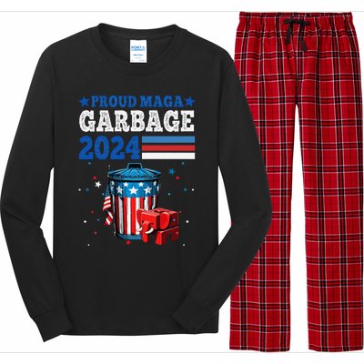 Proud Maga Garbage Trump Supporter Long Sleeve Pajama Set