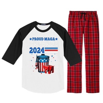 Proud Maga Garbage Trump Supporter Raglan Sleeve Pajama Set