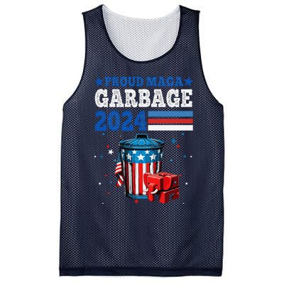 Proud Maga Garbage Trump Supporter Mesh Reversible Basketball Jersey Tank