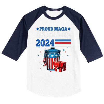 Proud Maga Garbage Trump Supporter Baseball Sleeve Shirt