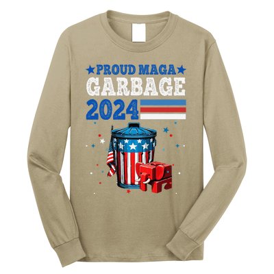 Proud Maga Garbage Trump Supporter Long Sleeve Shirt