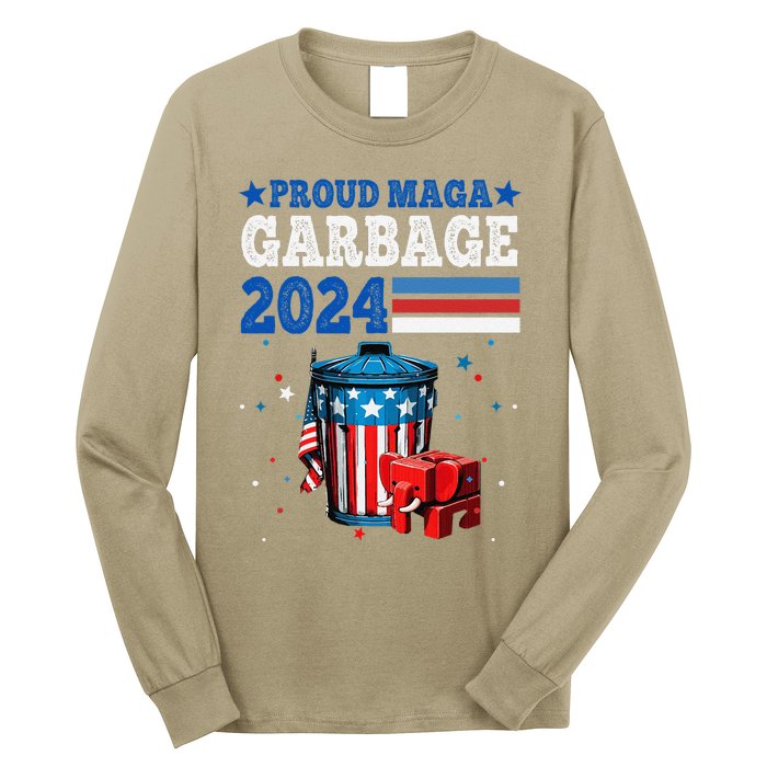 Proud Maga Garbage Trump Supporter Long Sleeve Shirt