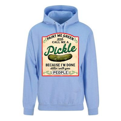 Paint Me Green And Call Me A Pickle Unisex Surf Hoodie