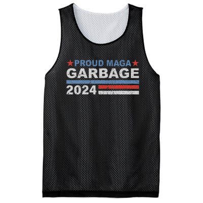 Proud Maga Garbage Trump Supporter Mesh Reversible Basketball Jersey Tank