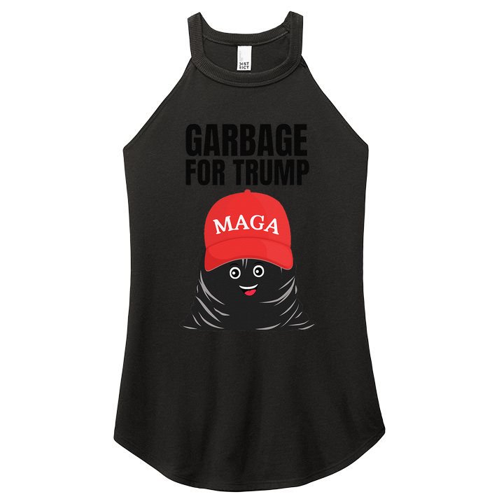 Proud Maga Garbage For Trump Supporter Trash Bag Cartoon Gift Women's Perfect Tri Rocker Tank