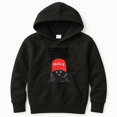 Proud Maga Garbage For Trump Supporter Trash Bag Cartoon Gift Kids Hoodie