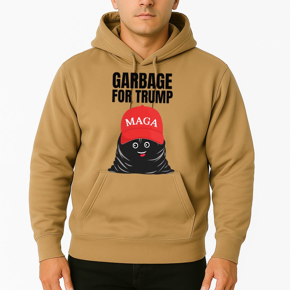Proud Maga Garbage For Trump Supporter Trash Bag Cartoon Gift Hoodie