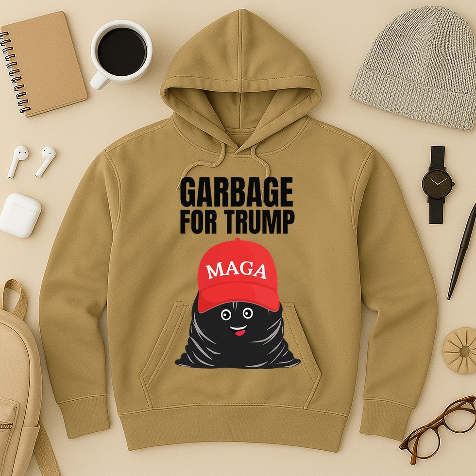 Proud Maga Garbage For Trump Supporter Trash Bag Cartoon Gift Hoodie