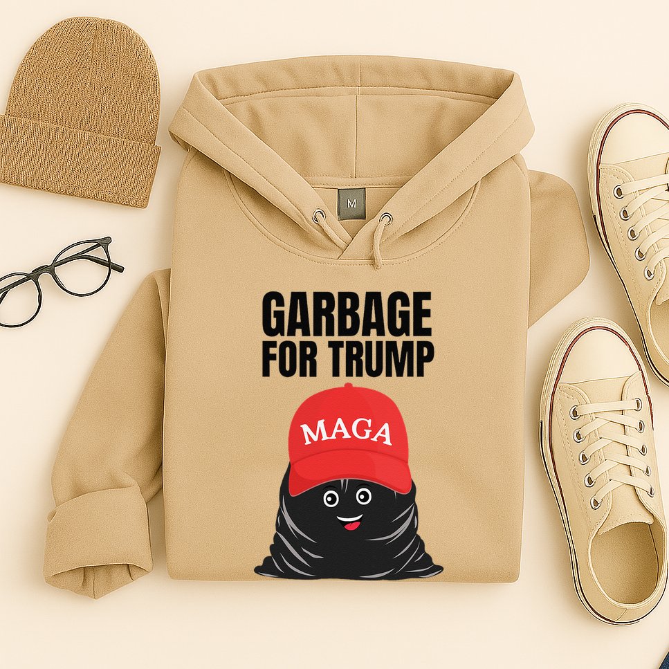 Proud Maga Garbage For Trump Supporter Trash Bag Cartoon Gift Hoodie