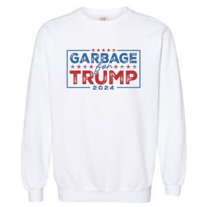 Proud Maga Garbage For Trump Supporter Gift Garment-Dyed Sweatshirt