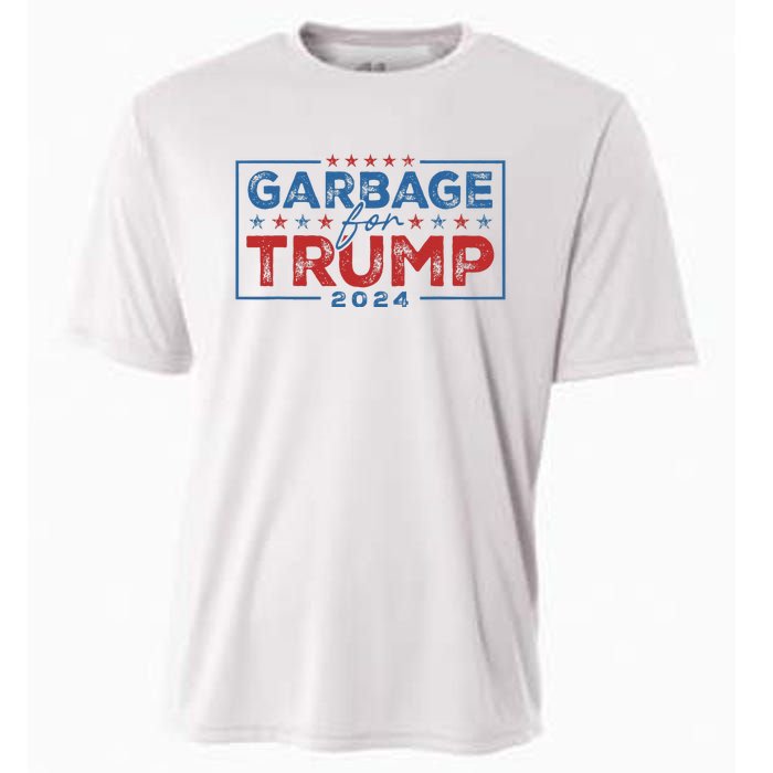 Proud Maga Garbage For Trump Supporter Gift Cooling Performance Crew T-Shirt