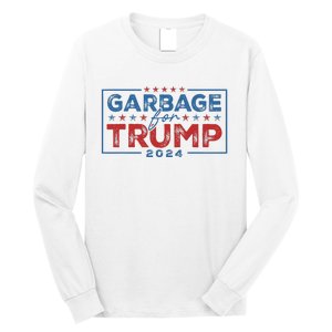 Proud Maga Garbage For Trump Supporter Gift Long Sleeve Shirt