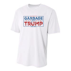 Proud Maga Garbage For Trump Supporter Gift Youth Performance Sprint T-Shirt