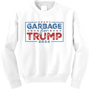 Proud Maga Garbage For Trump Supporter Gift Kids Sweatshirt