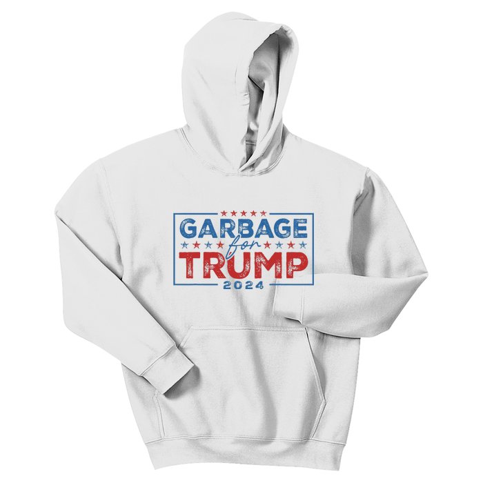 Proud Maga Garbage For Trump Supporter Gift Kids Hoodie