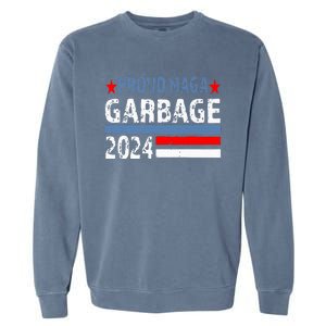 Proud Maga Garbage Trump Supporter Trump Vance 2024 Premium Garment-Dyed Sweatshirt