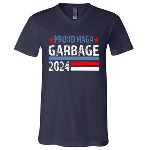 Proud Maga Garbage Trump Supporter Trump Vance 2024 Premium V-Neck T-Shirt