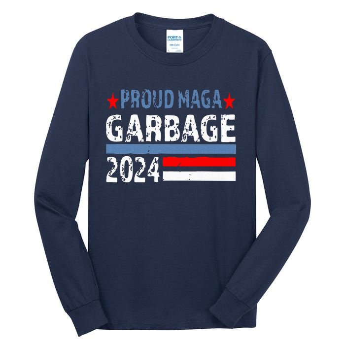 Proud Maga Garbage Trump Supporter Trump Vance 2024 Premium Tall Long Sleeve T-Shirt