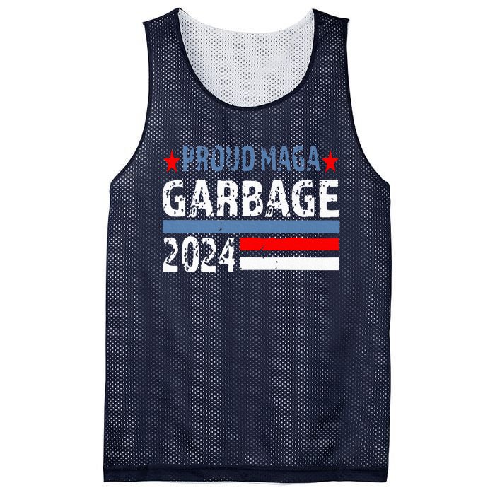 Proud Maga Garbage Trump Supporter Trump Vance 2024 Premium Mesh Reversible Basketball Jersey Tank