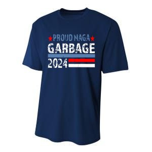 Proud Maga Garbage Trump Supporter Trump Vance 2024 Premium Performance Sprint T-Shirt