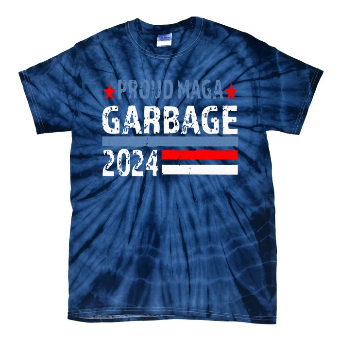 Proud Maga Garbage Trump Supporter Trump Vance 2024 Premium Tie-Dye T-Shirt