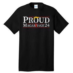 Proud Maga Garbage Trump 2024 Supporters Tall T-Shirt