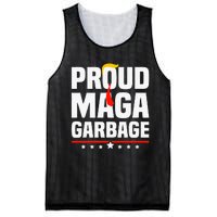 Proud Maga Garbage Trump 2024 Political Supporters Mesh Reversible Basketball Jersey Tank