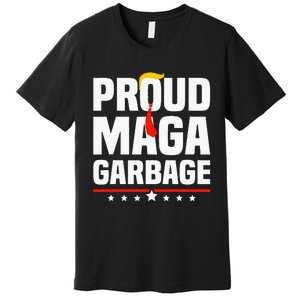 Proud Maga Garbage Trump 2024 Political Supporters Premium T-Shirt