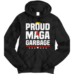 Proud Maga Garbage Trump 2024 Political Supporters Tie Dye Hoodie