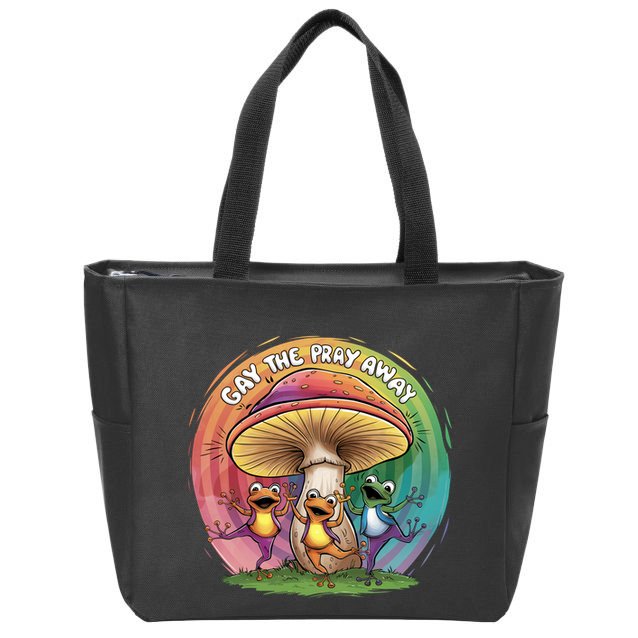 Pride Month Gay The Pray Away Lgbt Pride Month Zip Tote Bag