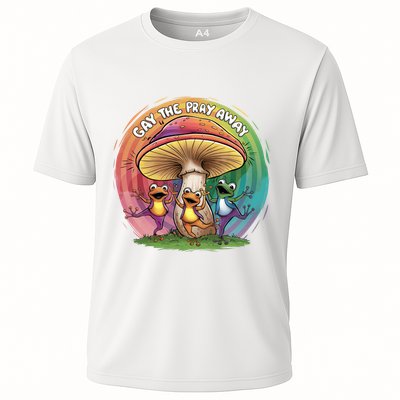 Pride Month Gay The Pray Away Lgbt Pride Month Cooling Performance Crew T-Shirt