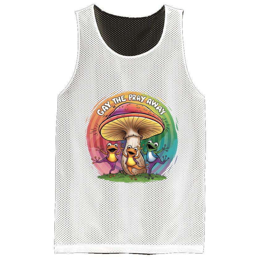 Pride Month Gay The Pray Away Lgbt Pride Month Mesh Reversible Basketball Jersey Tank