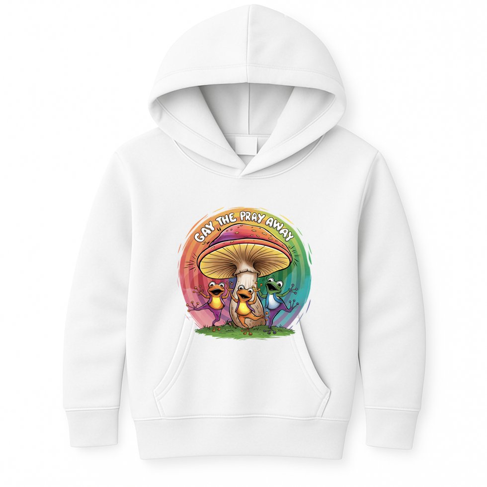 Pride Month Gay The Pray Away Lgbt Pride Month Kids Hoodie