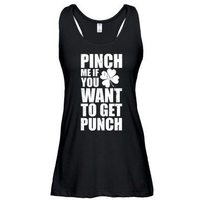 Pinch Me If You Want To Get Punch St Pattys Day Ladies Essential Flowy Tank