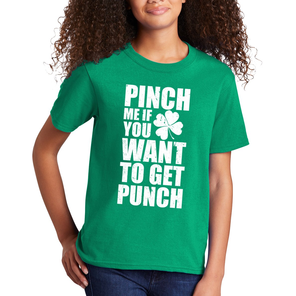 Pinch Me If You Want To Get Punch St Pattys Day Kids T-Shirt