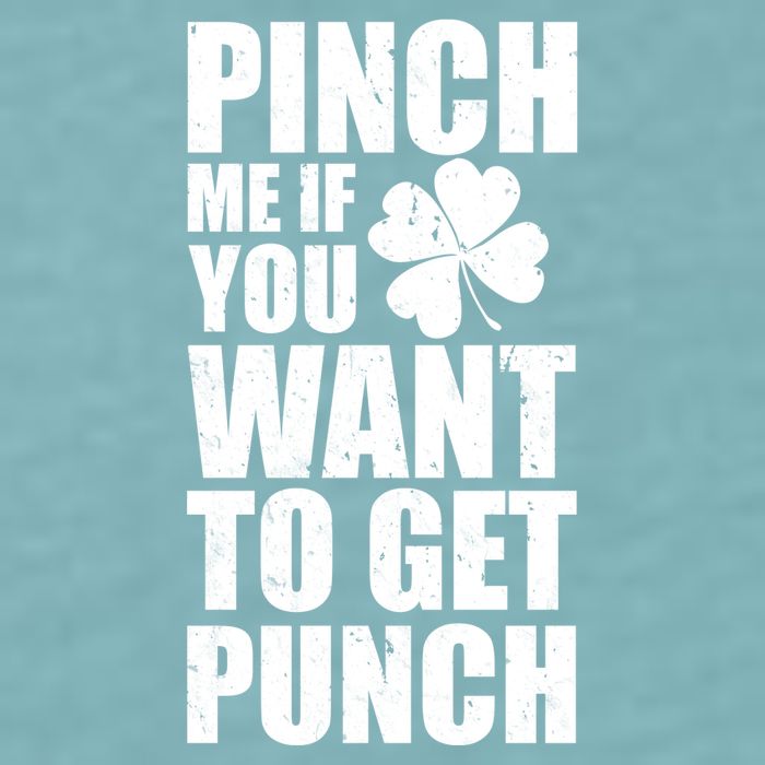 Pinch Me If You Want To Get Punch St Pattys Day Sueded Cloud Jersey T-Shirt