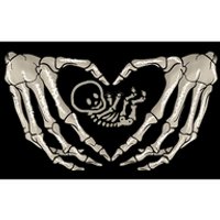 Pregnant Mom Halloween Costume with Xray Skeleton Baby Bumper Sticker