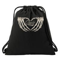 Pregnant Mom Halloween Costume with Xray Skeleton Baby Drawstring Bag