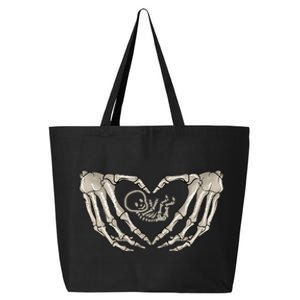 Pregnant Mom Halloween Costume with Xray Skeleton Baby 25L Jumbo Tote