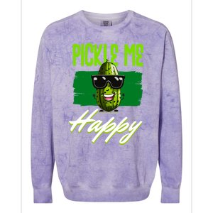 Pickle Me Happy Pickles Lover Great Gift Colorblast Crewneck Sweatshirt