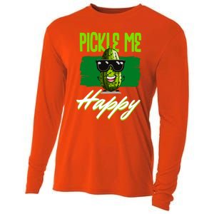 Pickle Me Happy Pickles Lover Great Gift Cooling Performance Long Sleeve Crew