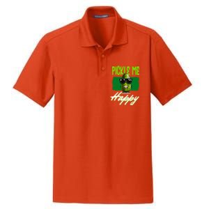 Pickle Me Happy Pickles Lover Great Gift Dry Zone Grid Polo