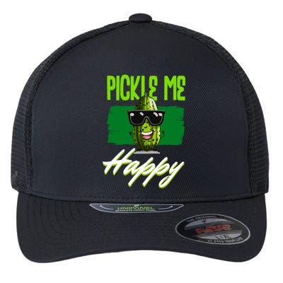 Pickle Me Happy Pickles Lover Great Gift Flexfit Unipanel Trucker Cap