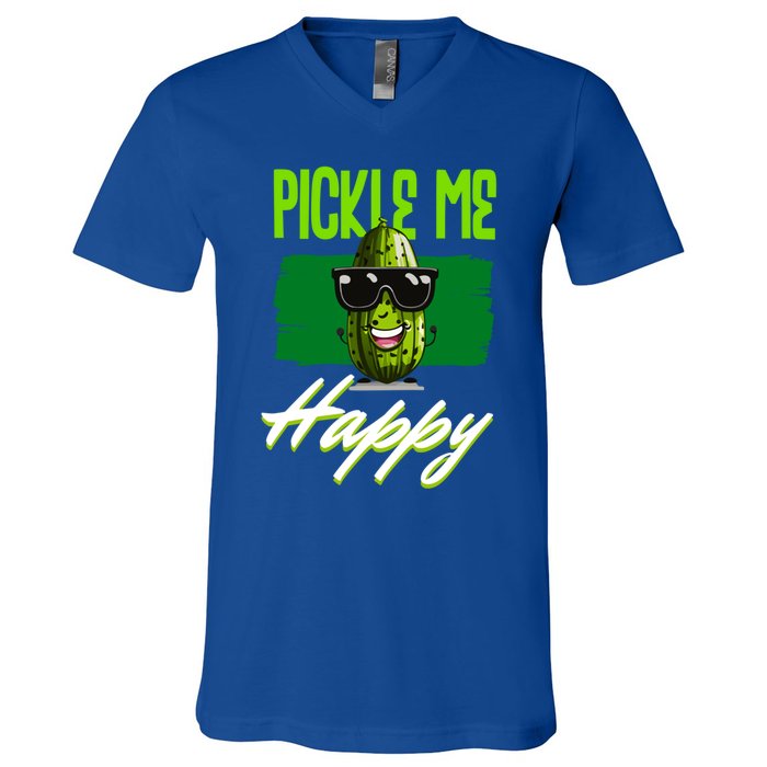 Pickle Me Happy Pickles Lover Great Gift V-Neck T-Shirt